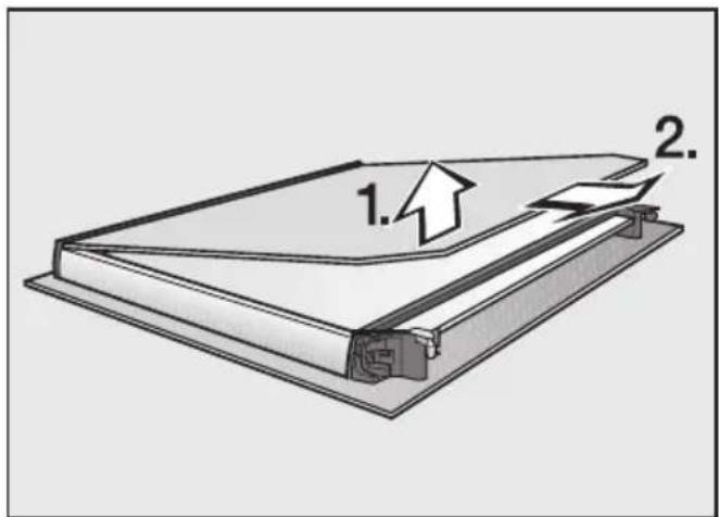 MIELE H 5247 BP - Désassembler la porte - 2