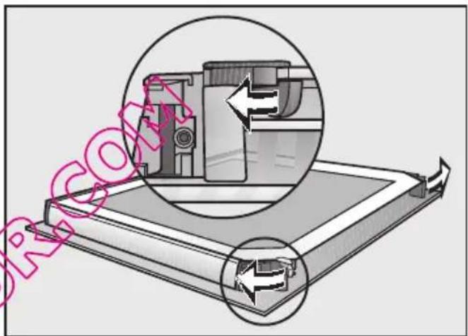 MIELE H 5247 BP - Désassembler la porte - 1