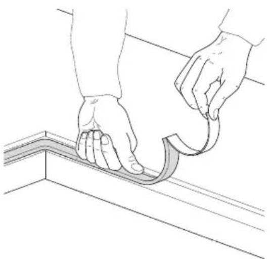 Foster S4000 - Installation on the support structure (worktop) of a flush built-in cooker hob (flush-mount edge) - 3