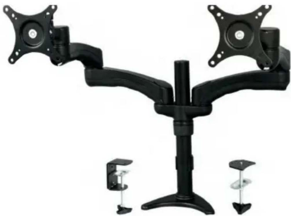 StarTech.com ARMDUAL - デスクマウント連接型デュアルモニタアーム ケーブル管理&amp;高さ調整機能付き - 1