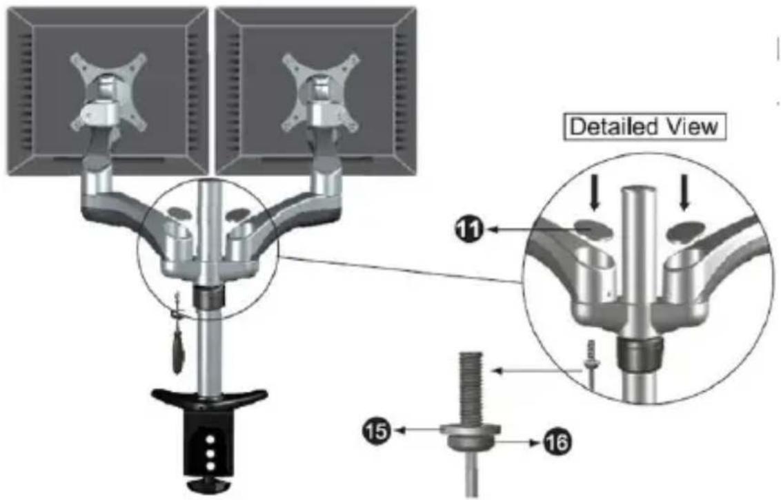 StarTech.com ARMDUAL - LCDアーム機構の取り付け - 3