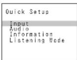 ONKYO TXSR333 - Uso del menu de Ajuste rápido - 1