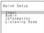 ONKYO TXSR333 - Utilisation du menu de réglage rapide - 1