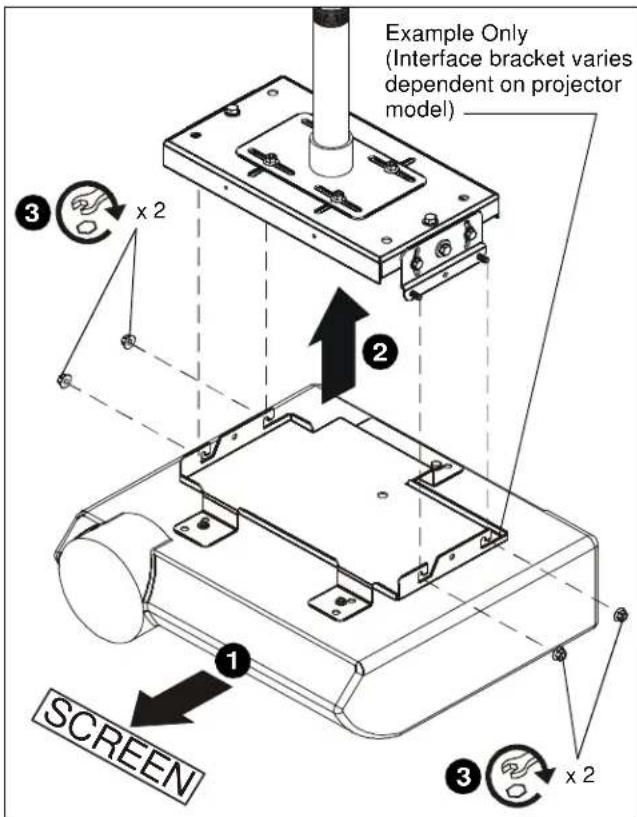 Chief VCM35B - Install Locator with Attached Interface Bracket - 2