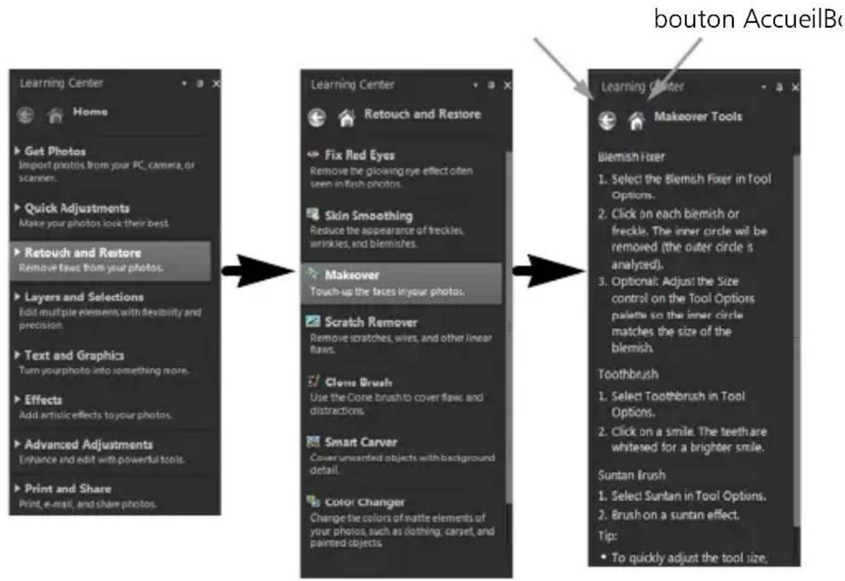 COREL PaintShop Pro X7 Ultimate - Utilisation de la palette Centre d'apprentissage - 1