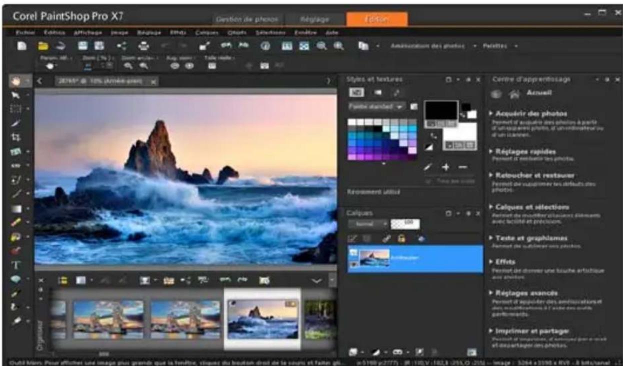 COREL PaintShop Pro X7 Ultimate - Modification avancée et fichiers RAW - 1