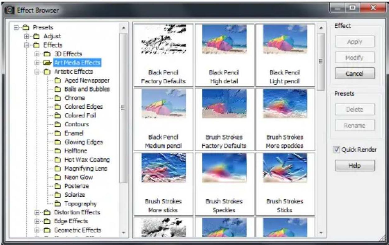 COREL PaintShop Pro X7 Ultimate - Utilisation du Visualiseur des effets - 1