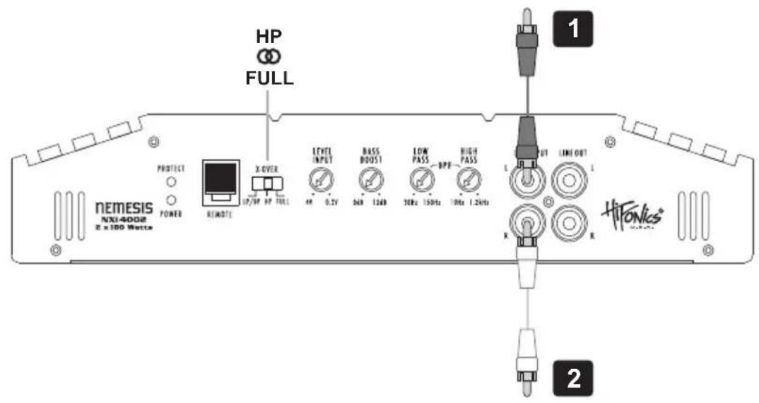Hifonics NXi4002 - Procedimiento 5: - 3