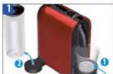 KOENIG Nespresso U & Me B03130 - VIDER L'APPAREIL avant une période d'inutilisation, de protection contre le gel ou avant une réparation/ EMPTYING THE SYSTEM before a period of non-use, for frost protection or before a repair - 1