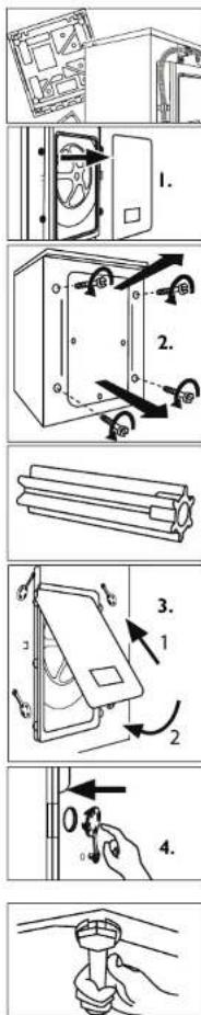 HAIER HW70B1426 - Adjusting the feet - 1
