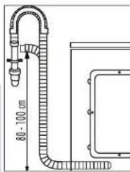 HAIER HW70B1426 - Manguera de desague al tubo del desague - 2