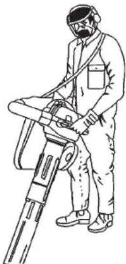 MCCULLOCH GBV 325 - AFSTellen VAN SCHOUDERDRAAGRIEM - 2