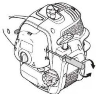 MCCULLOCH T26 CS - Einstellung der Leerlaufdrehzahl - 1