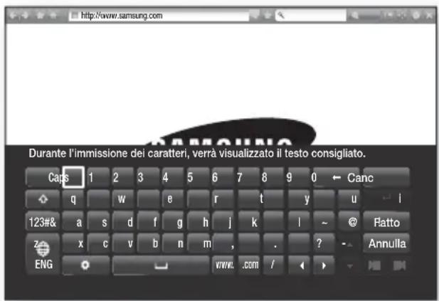 SAMSUNG HTF9759W - Utilizzo del popup tastiera - 1
