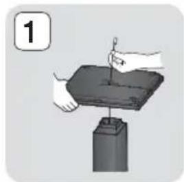 SAMSUNG HTF9759W - Installation des enceintes sur le pied type Tallboy - 1