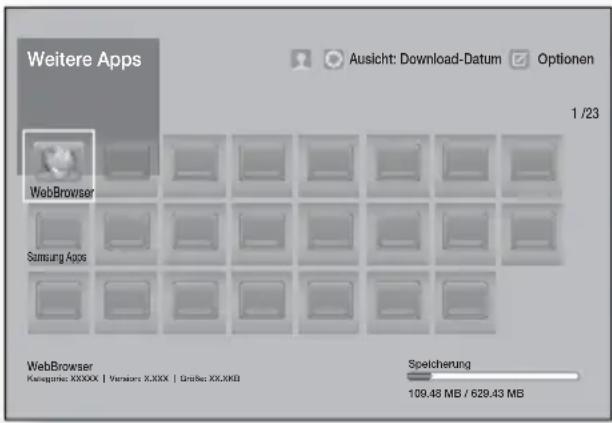 SAMSUNG HTF9759W - Verwendend des Alles heruntergeladen Bildschirms - 1