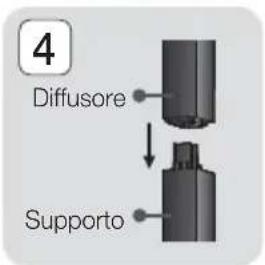 SAMSUNG HTF9759W - Installazione dei diffusori sul supporto a colonna - 4