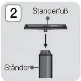 SAMSUNG HTF9759W - Zum Installieren der Laufsprecher auf dem Tallboy-Stand - 2