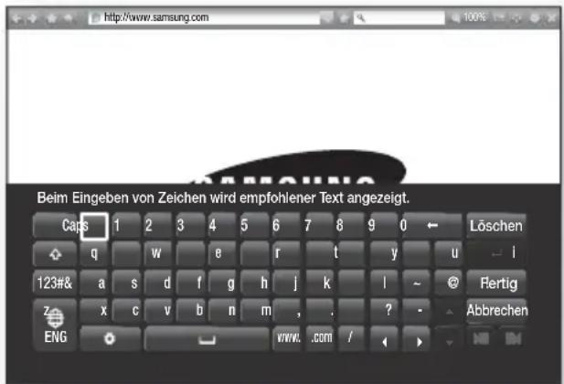 SAMSUNG HTF9759W - Verwendend der virtuellen Tastatur - 1