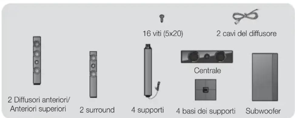 SAMSUNG HTF9759W - Componenti degli altoparlanti - 1