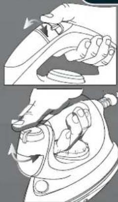 HOOVER SFD 41022 - Punkt 3.3 - Auswahl der richtigen Temperatur der Bügelsohle und der Dampfmenge - 1