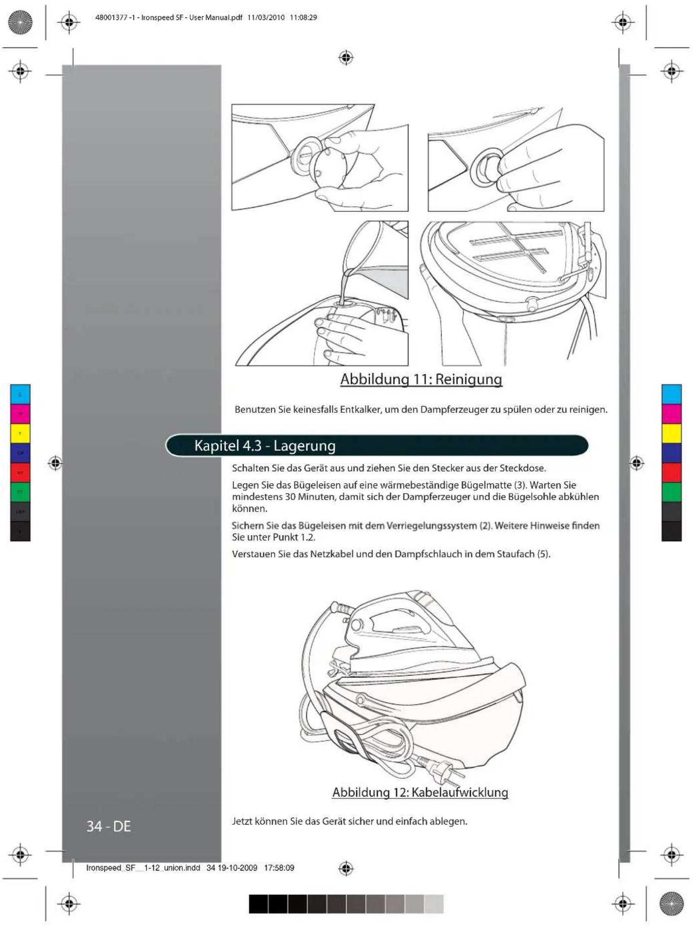 HOOVER SFD 41022 - Kapitel 4.2 - Reinigung des dampferzeugers von Kesselstein - 1