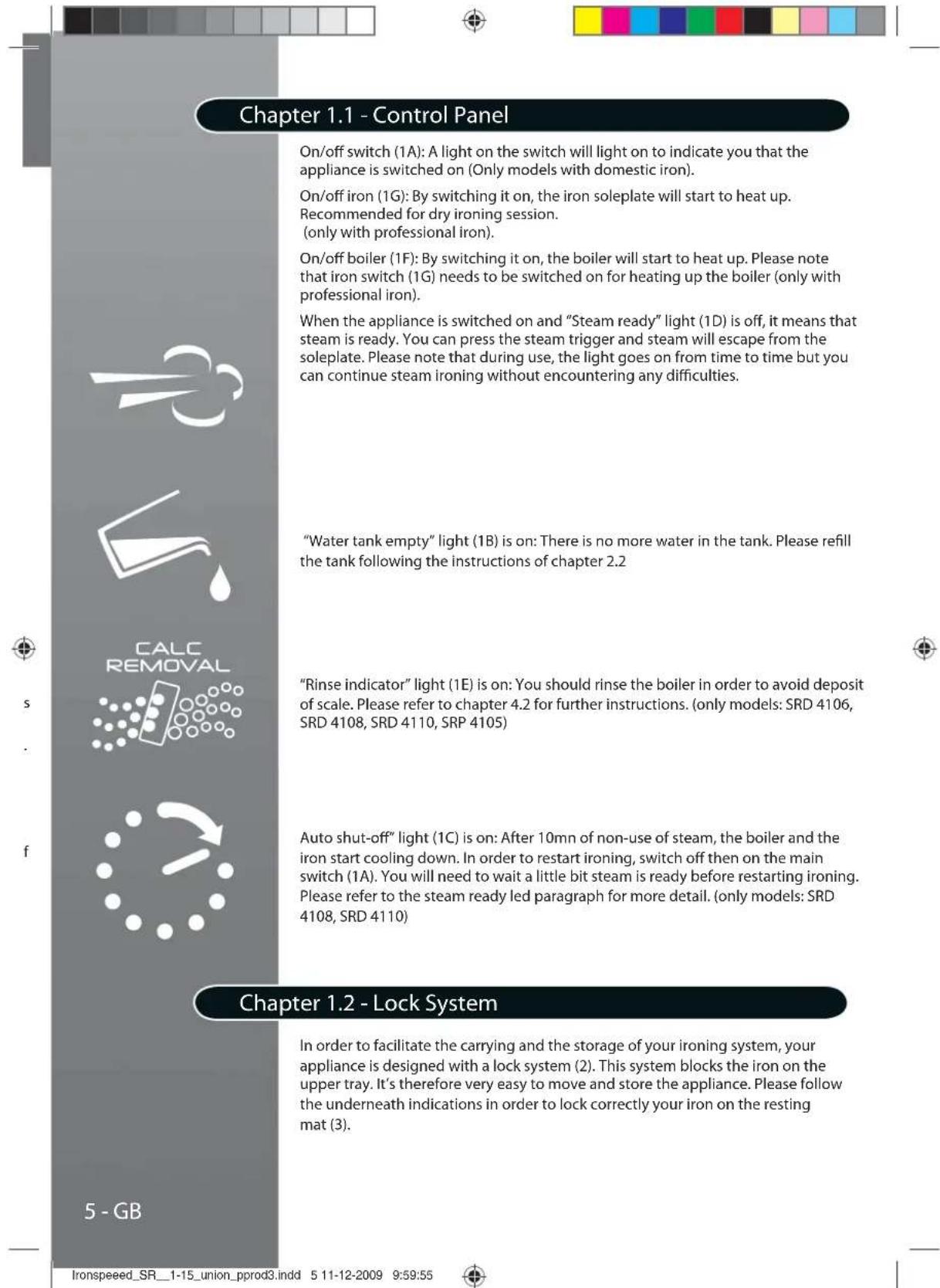 HOOVER SRP 41051 - Important Safety Instructions - 1
