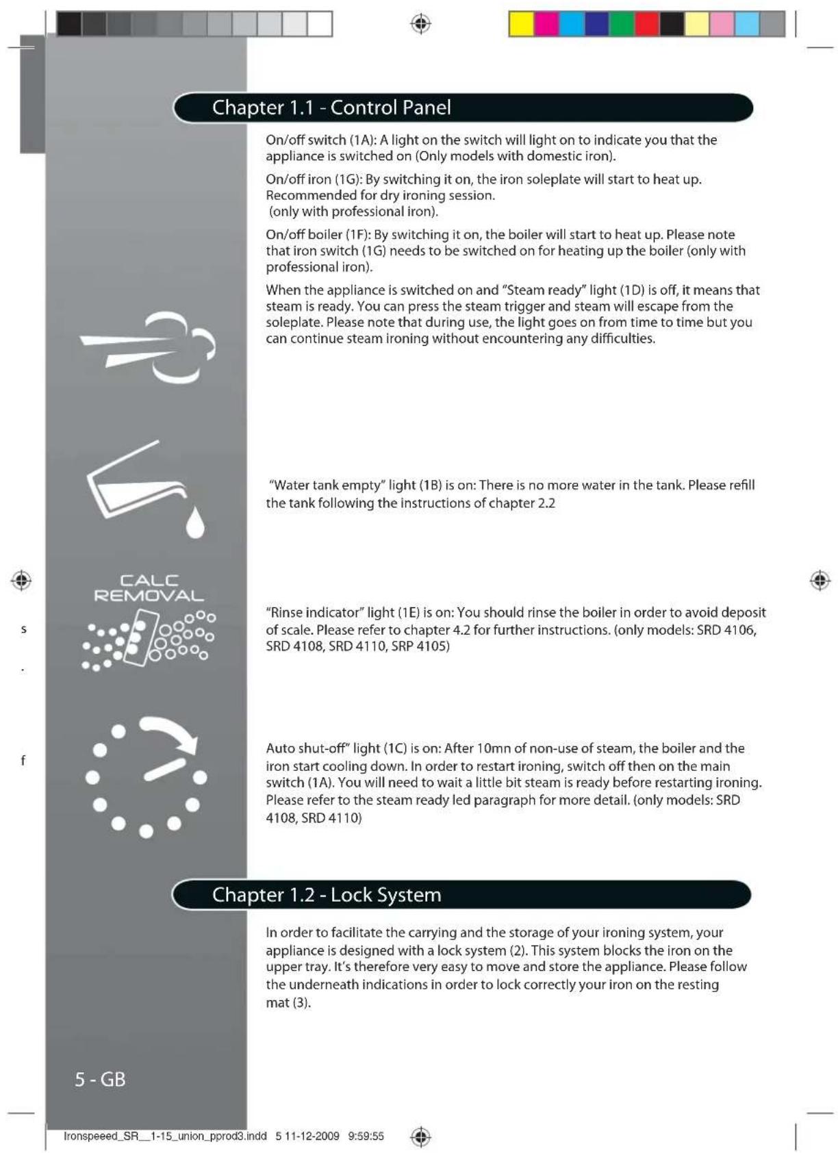 HOOVER SRD 41082 - Important Safety Instructions - 1