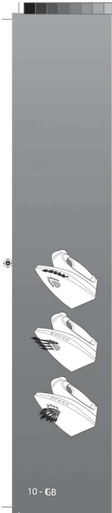 HOOVER SRD 41102 - Chapter 3.3 - How to Choose the Correct Soleplate Temperature and Steam? - 3