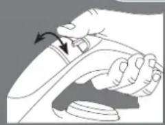 HOOVER SRD 41102 - Hoofdstuk 3.3 - Het kiezen van de juiste temperatuur van de strijkvoet en de stoom. - 1