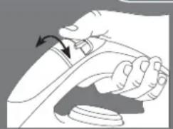 HOOVER SRD 41102 - Punkt 3.3 - Auswahr der richtigen Temperatur der Bügelsohle und der Dampfmenge - 1