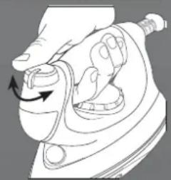 HOOVER SRD 41102 - Punkt 3.3 - Auswahr der richtigen Temperatur der Bügelsohle und der Dampfmenge - 2