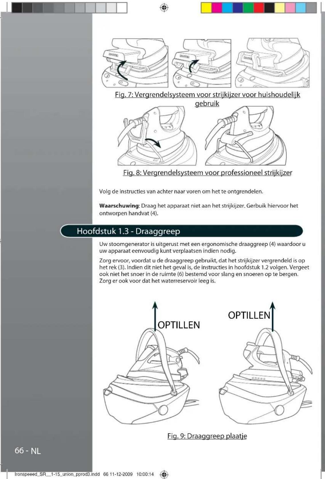 HOOVER SRD 41102 - Hoofdstuk 1.2 - Vergrendelsystem - 1