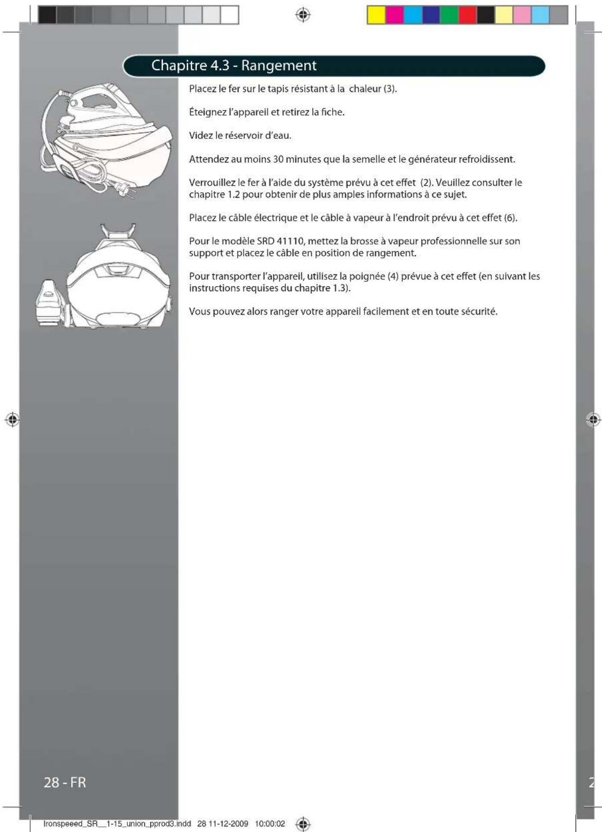 HOOVER SRD 41102 - Chapitre 4.2 - Rincage de la chaudière pour éliminer le calcaire - 3