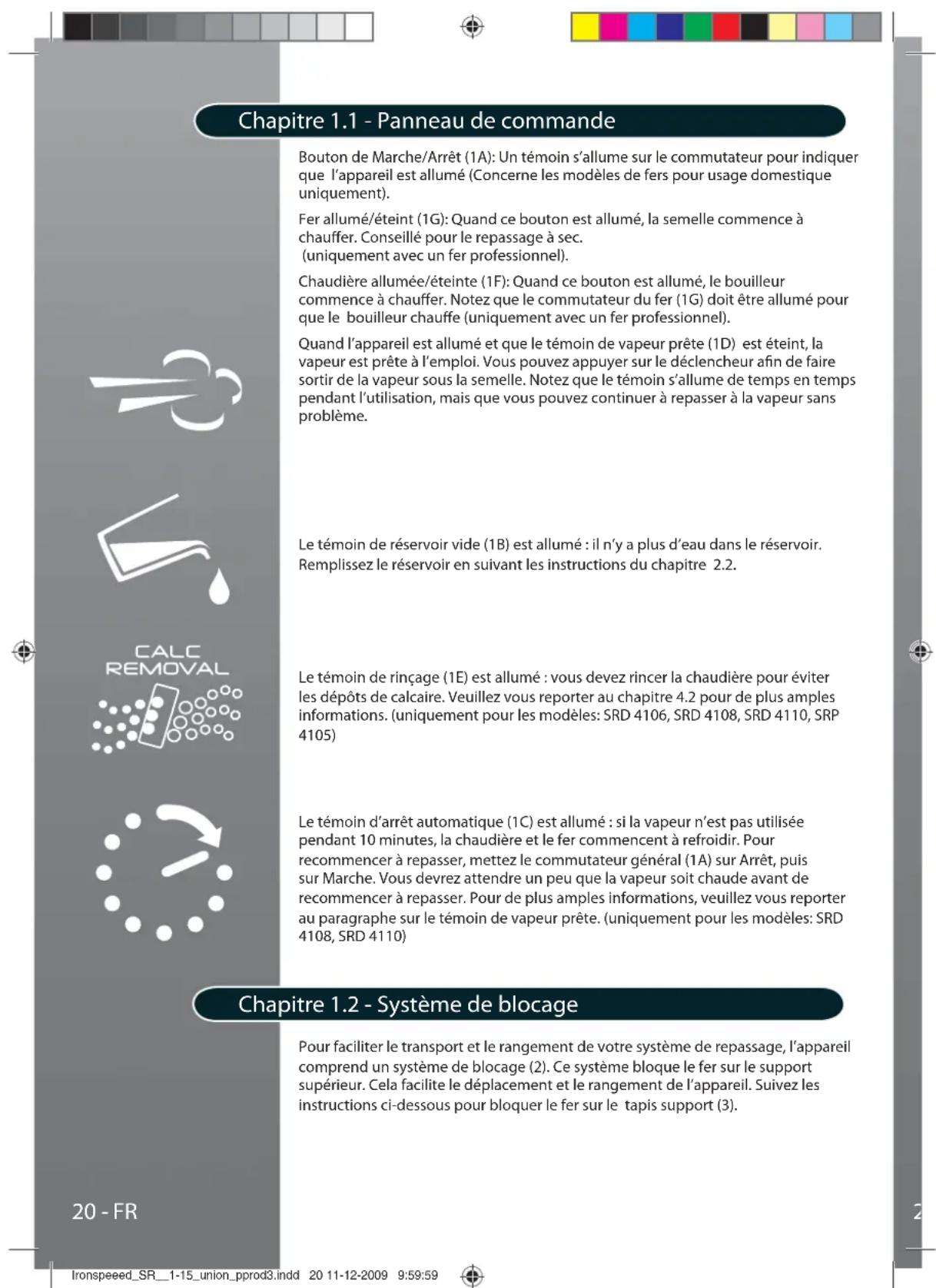 HOOVER SRD 41102 - Instructions importantes de sécurité - 1