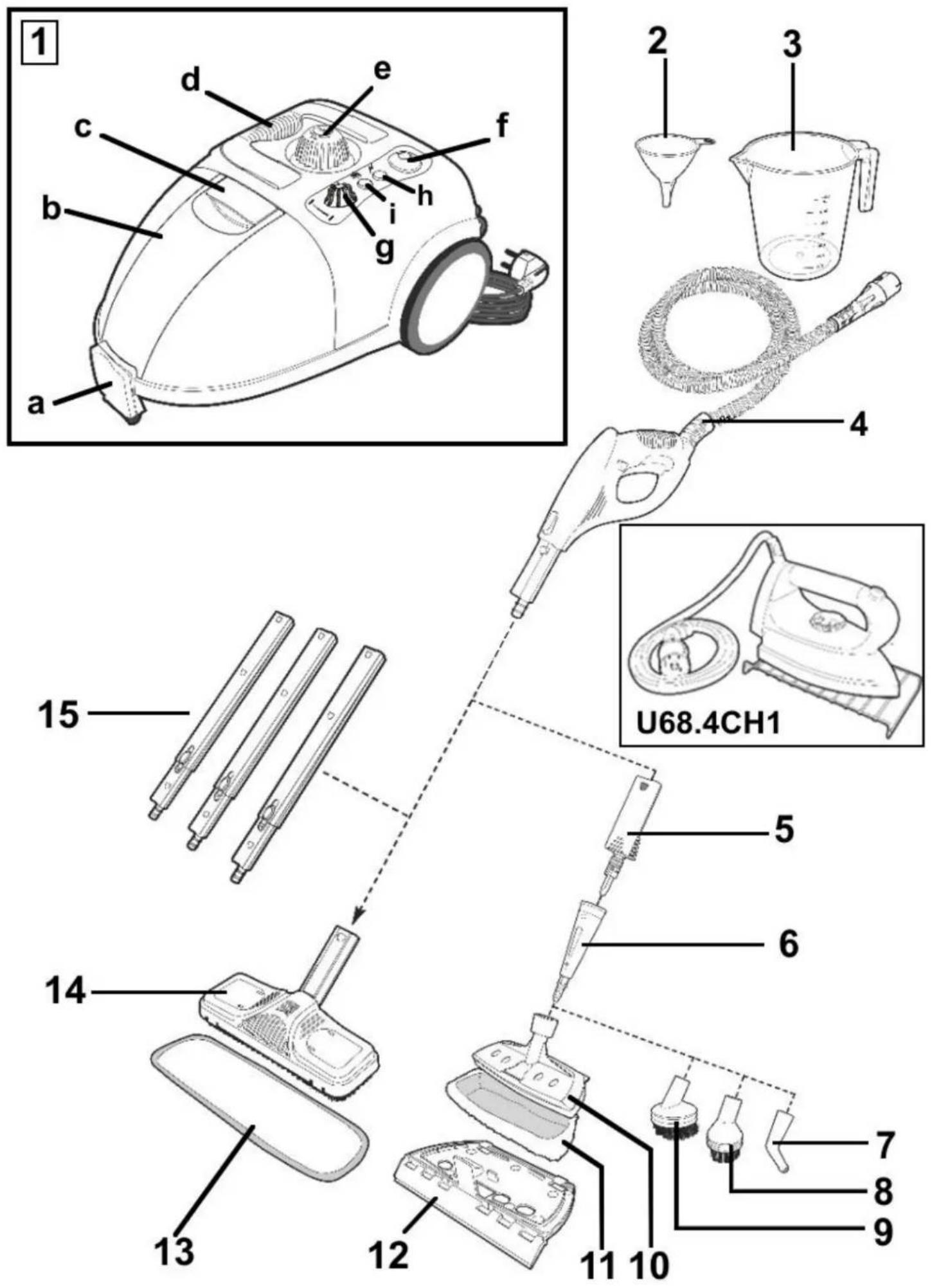 ROTEL PowerVap 683 - Dampfreiniger Nettoyeur à la vapeur Pulitore a vapore - 1