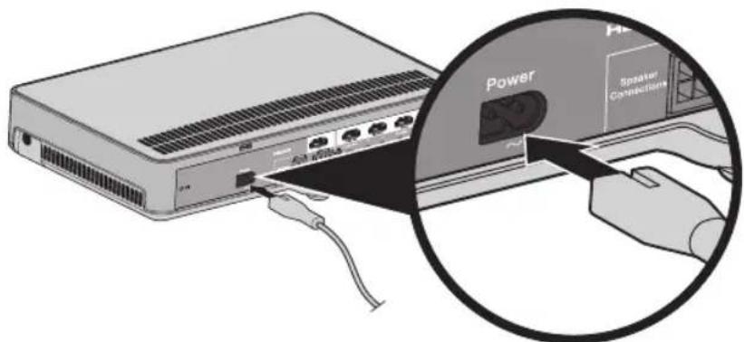 BOSE CineMate 120 - Conexión de la consola a la alimentación - 1