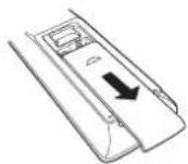 DENON AVRX4100W - Insertion des piles - 1