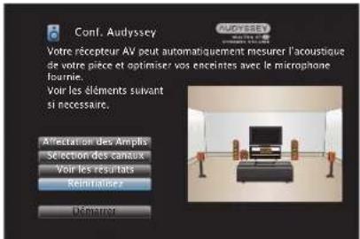 DENON AVRX5200W - Retour aux réglages "Conf. Audyssey®" - 1