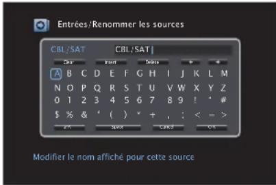 DENON AVRX5200W - Affichez l'écran pour saisir les caractères. - 1
