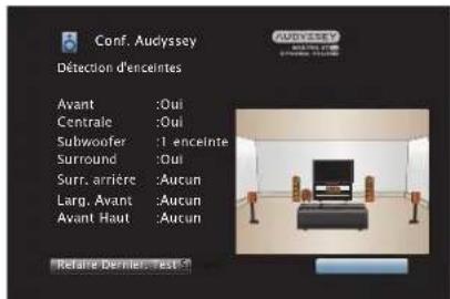 DENON AVRX5200W - Lorsque l'enceinte détectée est affichée, sélectionnez "Suivant" puis appuyez sur ENTER. - 1