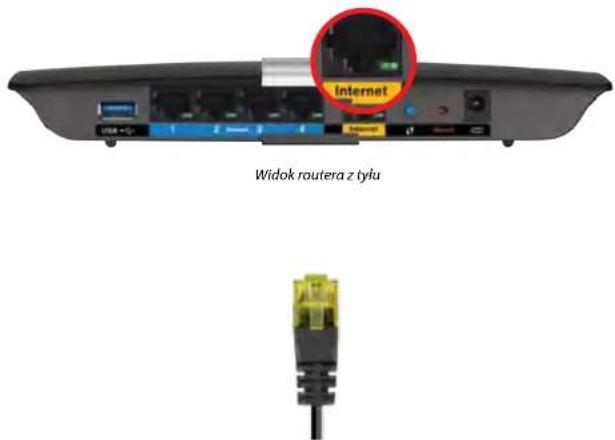 LINKSYS XAC1200 - Komunikat „Kabel internetowy nie jest podłoczony" - 1