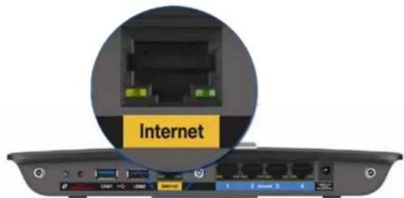 LINKSYS XAC1900 - Pranešimas apie neprijungtą interneto kabelj - 1