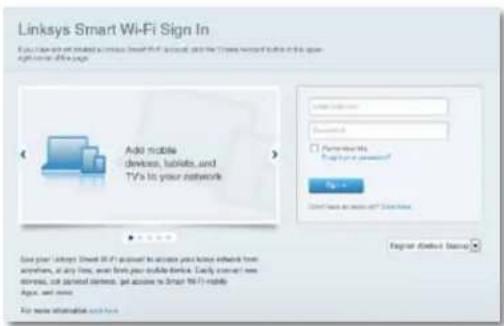 LINKSYS XAC1900 - A Linksys Smart Wi-Fi megnyitása: - 1