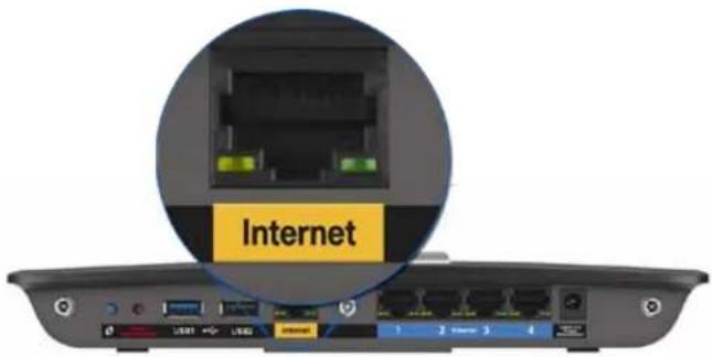 LINKSYS XAC1900 - Zpráva „Internetový kabel není připojen“ - 1