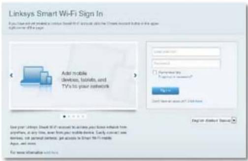 LINKSYS XAC1900 - „Linksys Smart Wi-Fi“ atvérimas: - 1