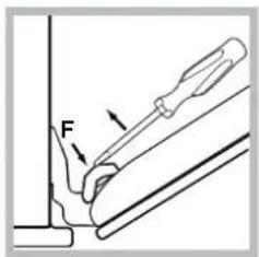 HOTPOINT-ARISTON FKS 89 EL .20 XHA S - Pulire la porta - 2