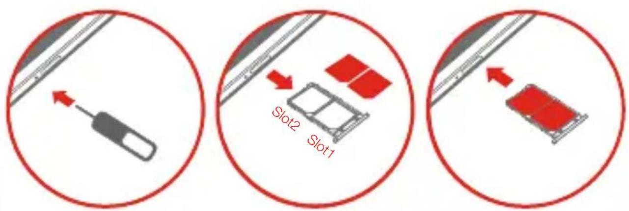 LENOVO VIBE Z2 Pro - Installing the Micro SIM card - 1
