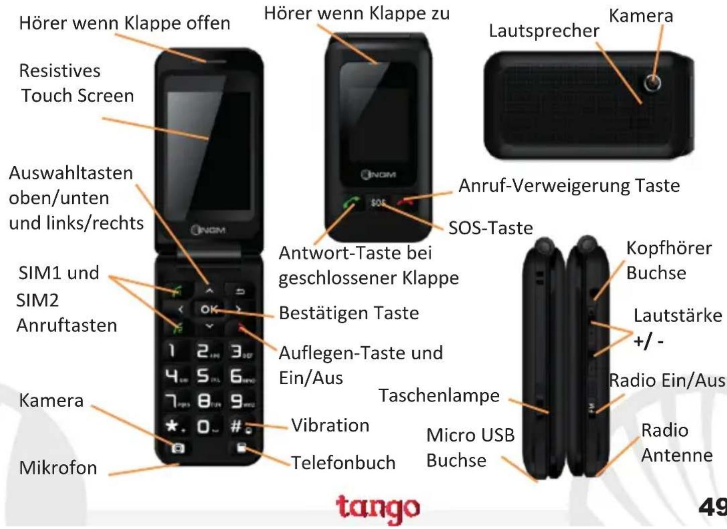 NGM-Mobile TANGO - SIM-Karten einlegen: die SIM-Karten enthalten Ihre - 3
