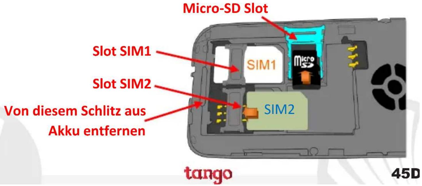 NGM-Mobile TANGO - SIM-Karten einlegen: die SIM-Karten enthalten Ihre - 1